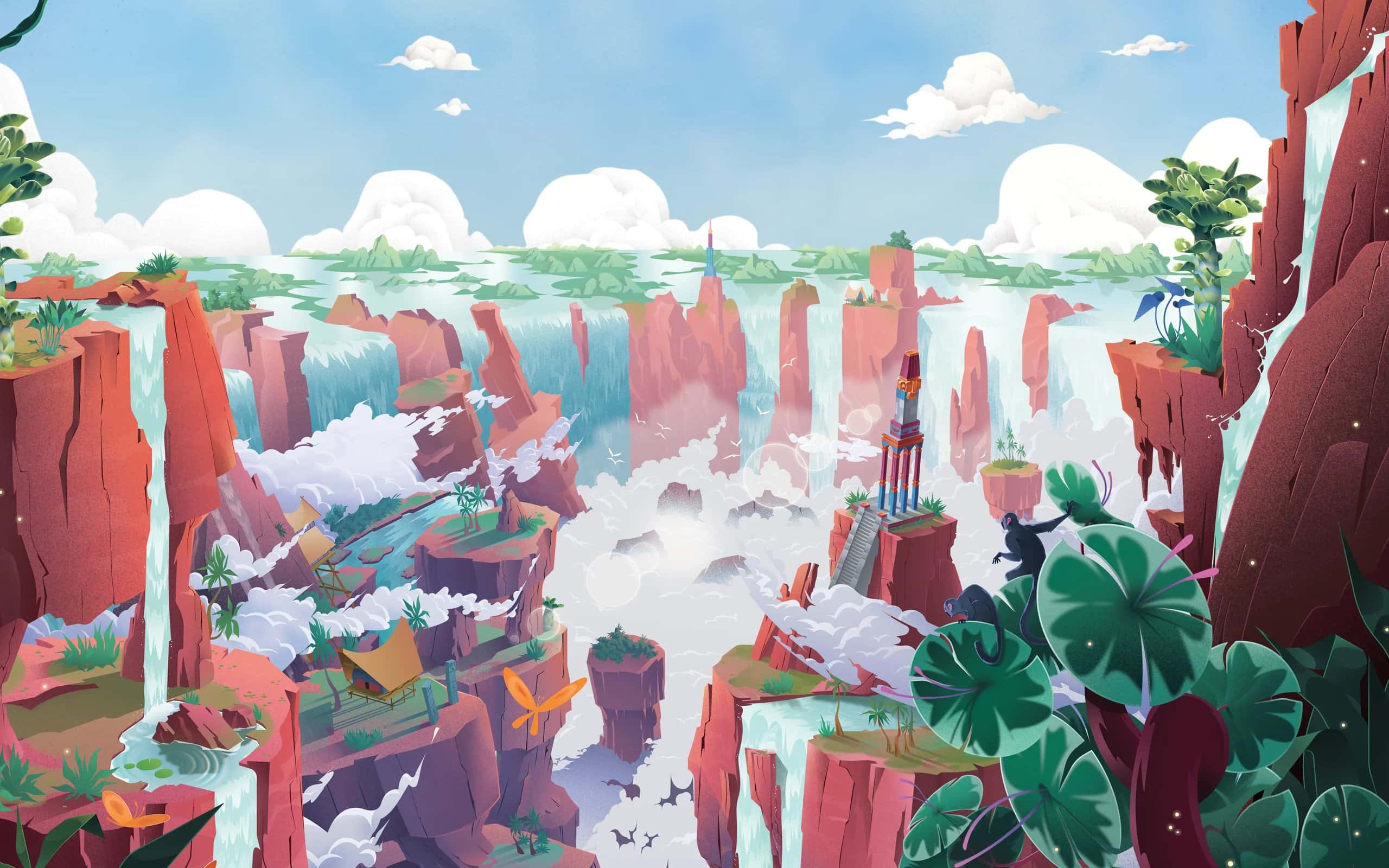 Kanoa Terraces Game - Illustration Gilles Warmoes