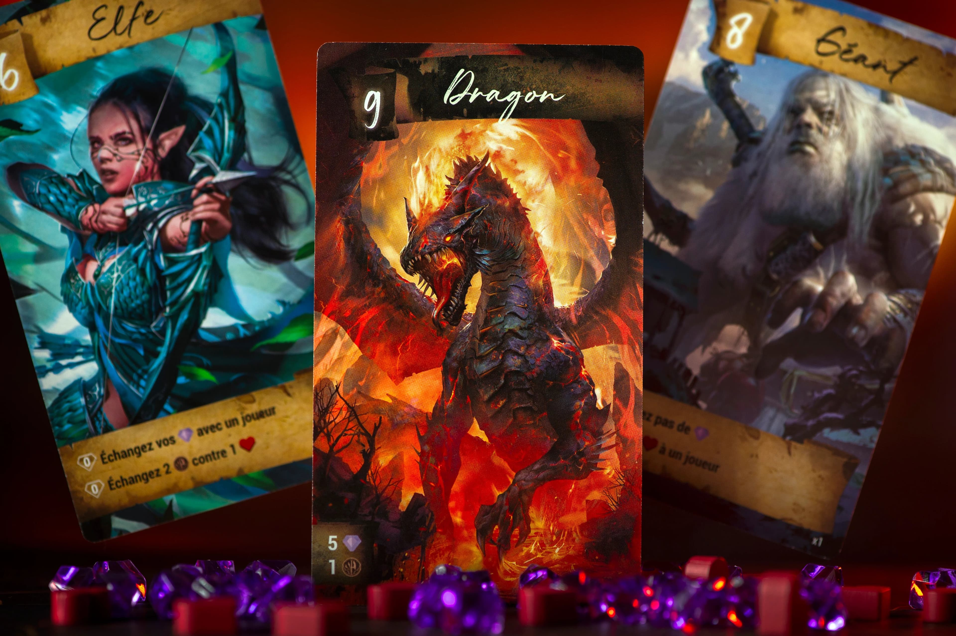 Heroes Love to Lie Jeu - Matériel Carte Dragon